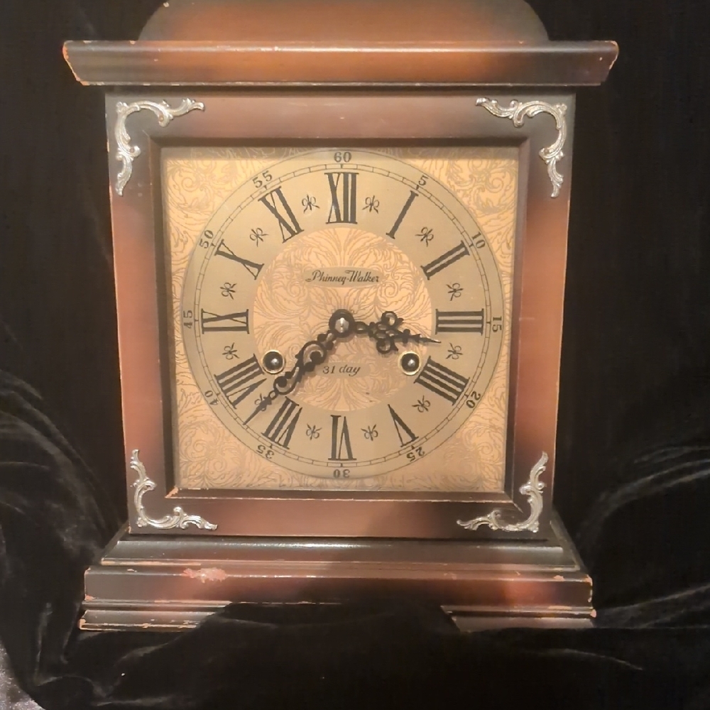Elegant Brown and Gold Wall Clock